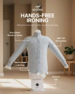 Automatic Ironing Machine✔ Automatically dries and smooths clothing ✔ Hands-free setup, just place your item and let it run ✔ Works on shirts, pants, dresses, and more ✔ Gentle airflow for easy everyday fabric care ✔ No ironing board needed, less effort day to day