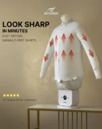 Automatic Ironing Machine✔ Automatically dries and smooths clothing ✔ Hands-free setup, just place your item and let it run ✔ Works on shirts, pants, dresses, and more ✔ Gentle airflow for easy everyday fabric care ✔ No ironing board needed, less effort day to day - Image 3