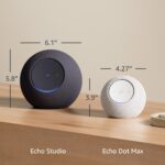 Amazon Echo Dot Max (newest model), Alexa speaker with room-filling sound and nearly 3x bass, Great for living rooms and medium-sized spaces, Designed for Alexa+, Graphite